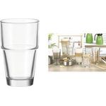 Esmeyer Leonardo Latte-Macchiato-Glas SOLO, 400 ml spülmaschinengeeignet, Durchmesser: 85 mm, Höhe: 140 mm, - 6 Stück (410-775)