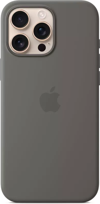 APPLE IPHONE16 PRO MAX SILICONE CASE WITH MAGSAFE - STONE GRAY (MYYV3ZM/A) (B-Ware) (geöffnet)