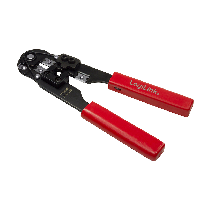 LogiLink Universal 8P8C Crimpzange WZ0004 Schwarz, Rot