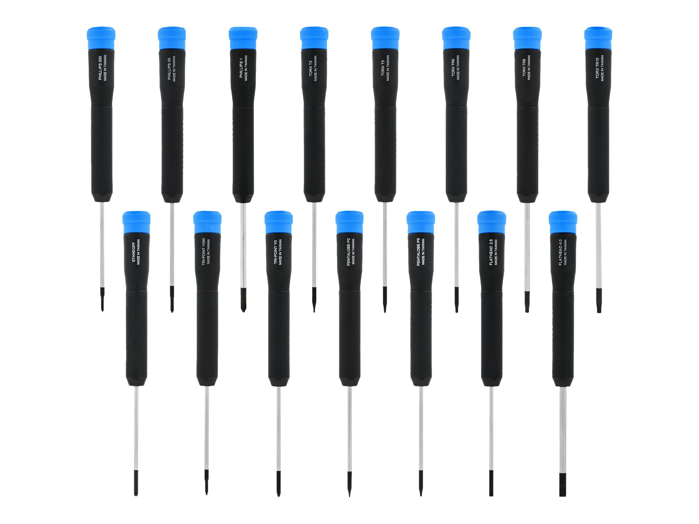 iFixit Marlin Präzisionsschraubendreher-Set, 15-teilig, Schwarz, Blau