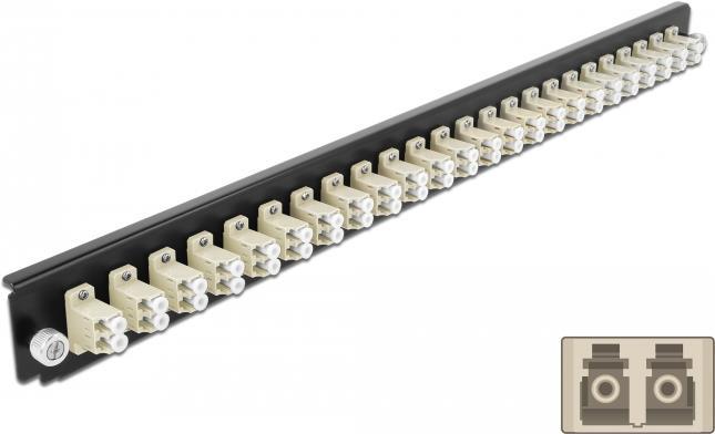 DeLOCK Rack-Montageblech für Glasfaser-Spleißbox (43359)