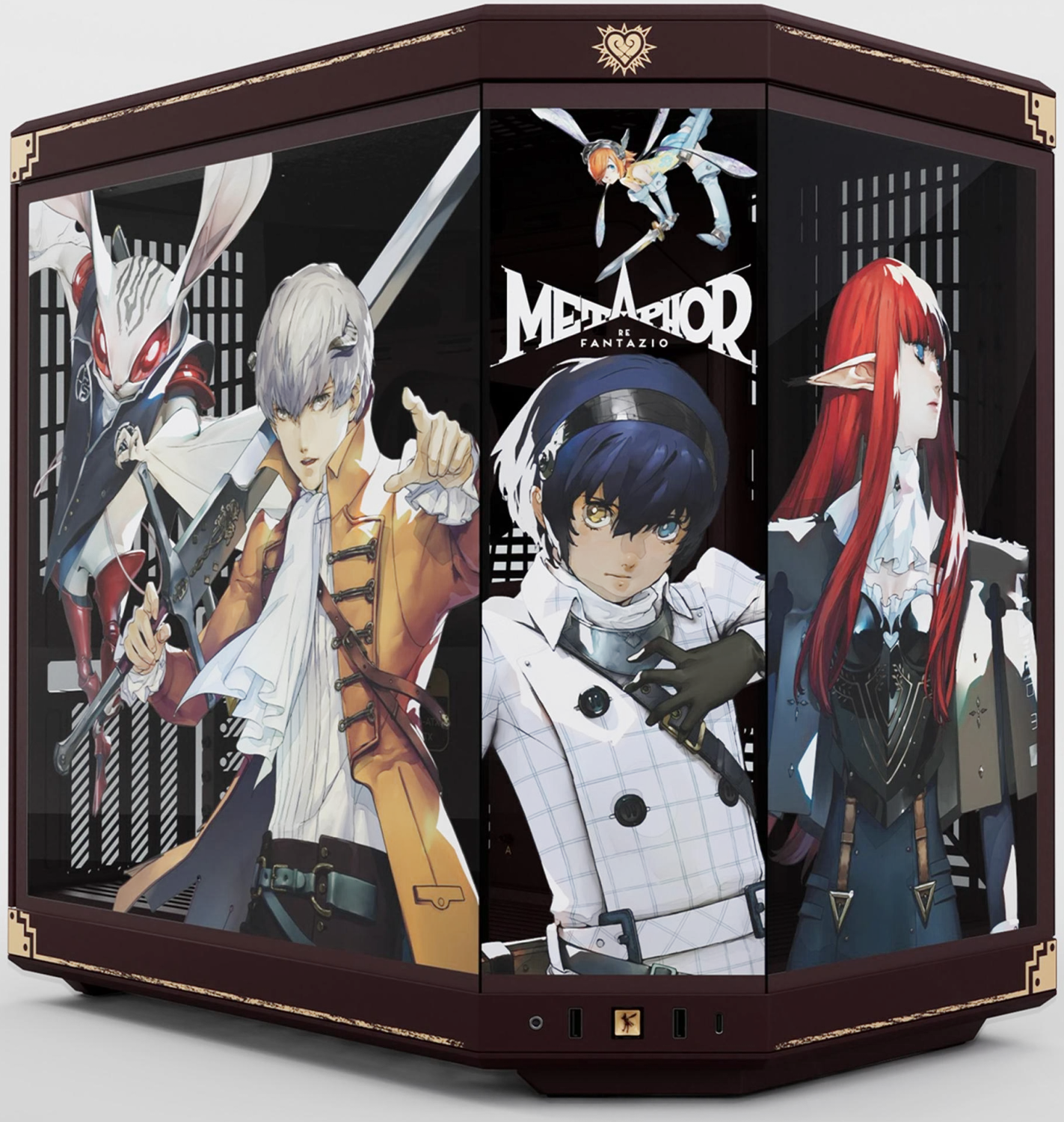 HYTE Y70 Metaphor ReFantazio CS-HYTE-Y70-METAPHOR PC-Gehäuse – Midi-Tower – E-ATX – Tempered Glass – Dual-Chamber – PCIe 4.0 Riser – Weiß/Multicolor (CS-HYTE-Y70-METAPHOR)