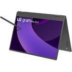 LG gram 16 Pro 2-in-1 16" Touch Core U7 255H 16GB/1TB SSD Win11 Pro (16TB90TP-K.AP78G)