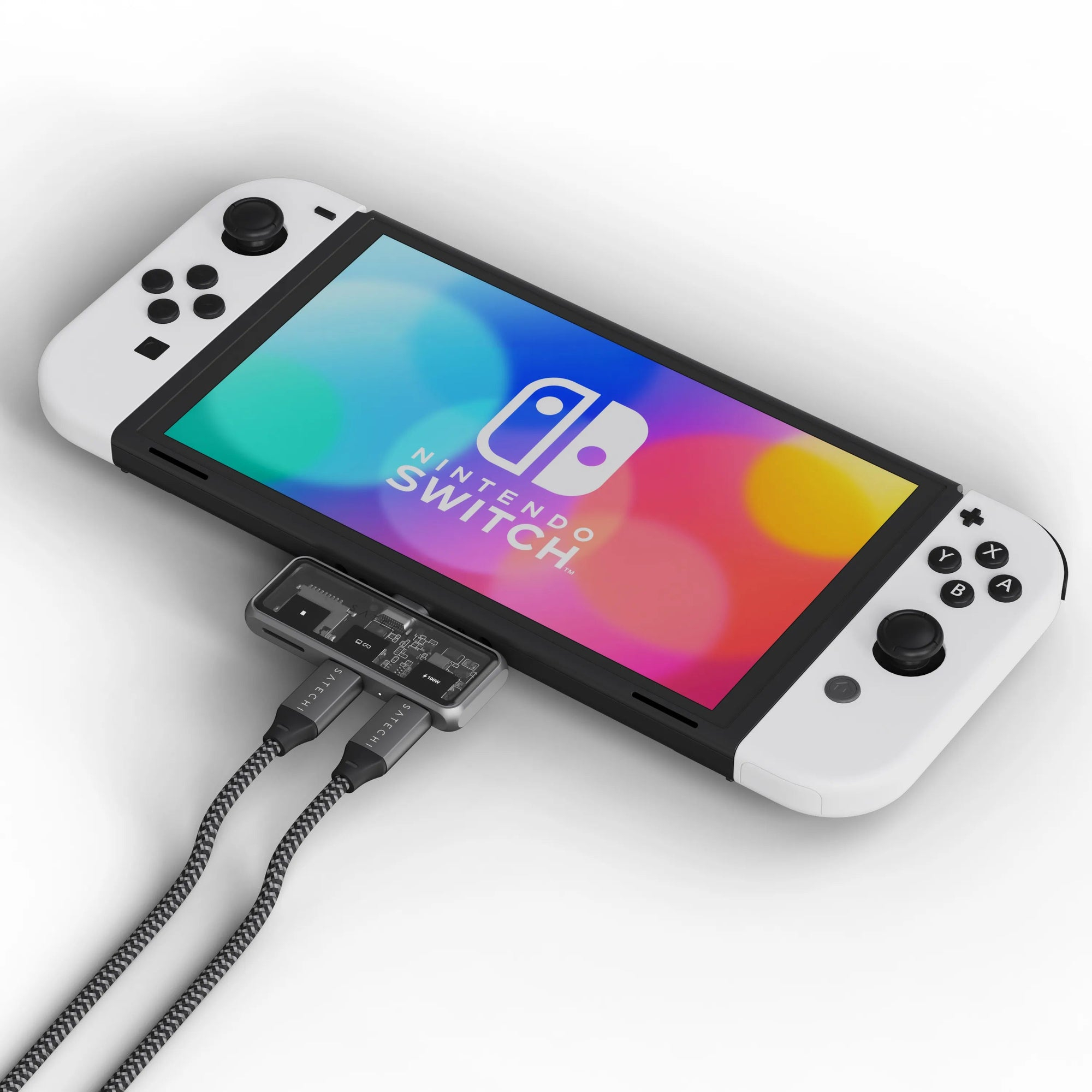 Satechi Mobile XR Hub USB-C Dockingstation mit MicroSD-Kartenleser 100 W PD Space-grau