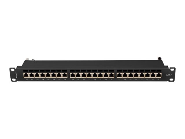 Lanberg PPS7-1024-B Patchpanel 24-Port 1U 19" Cat.7 FTP Schwarz