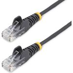 StarTech.com 7m Black Slim CAT6 Ethernet Cable, Snagless, 28AWG, LSZH (N6PAT7MBKS)