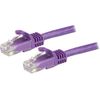 StarTech.com 3,0mPurple Cat6 / Cat 6 Snagless Ethernet Patch Cable 3m - Netzwerkkabel - RJ-45 (M) bis RJ-45 (M) - 3,0m - UTP - CAT 6 - ohne Haken, verseilt - Violett (N6PATC3MPL)