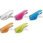 LEITZ Heftzange WOW, Heftleistung: 15 Blatt, metallic-pink Kleine Heftzange, Einlegetiefe: 49,5 mm für Heftklammern Nr. (5531-20-23)