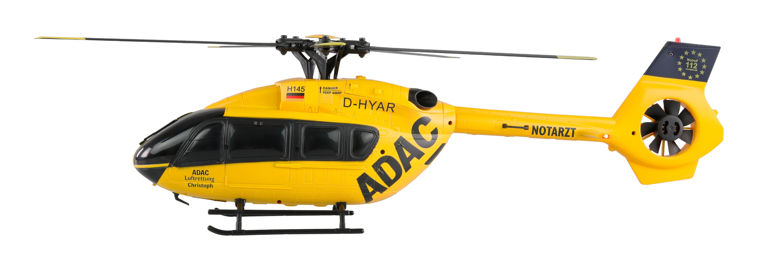Amewi H145 Heli ADAC 6-Kanal RTF 6G 1200 mAh LiPo, Gelb