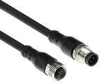 ACT Industrial 5.00 meters Sensor cable M12A 4-pin male to M12A 4-pin female, Superflex Xtreme TPE cable, shielded (SC3403)