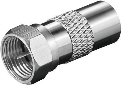 Goobay 67319 Drahtverbinder F M > Coaxial F Edelstahl (67319)