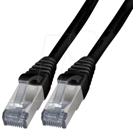 EFB-Elektronik RJ45 Patchkabel Cat.6A S/FTP TPE schwarz 15m Hersteller: EFB Elektronik (K5538SW.15)