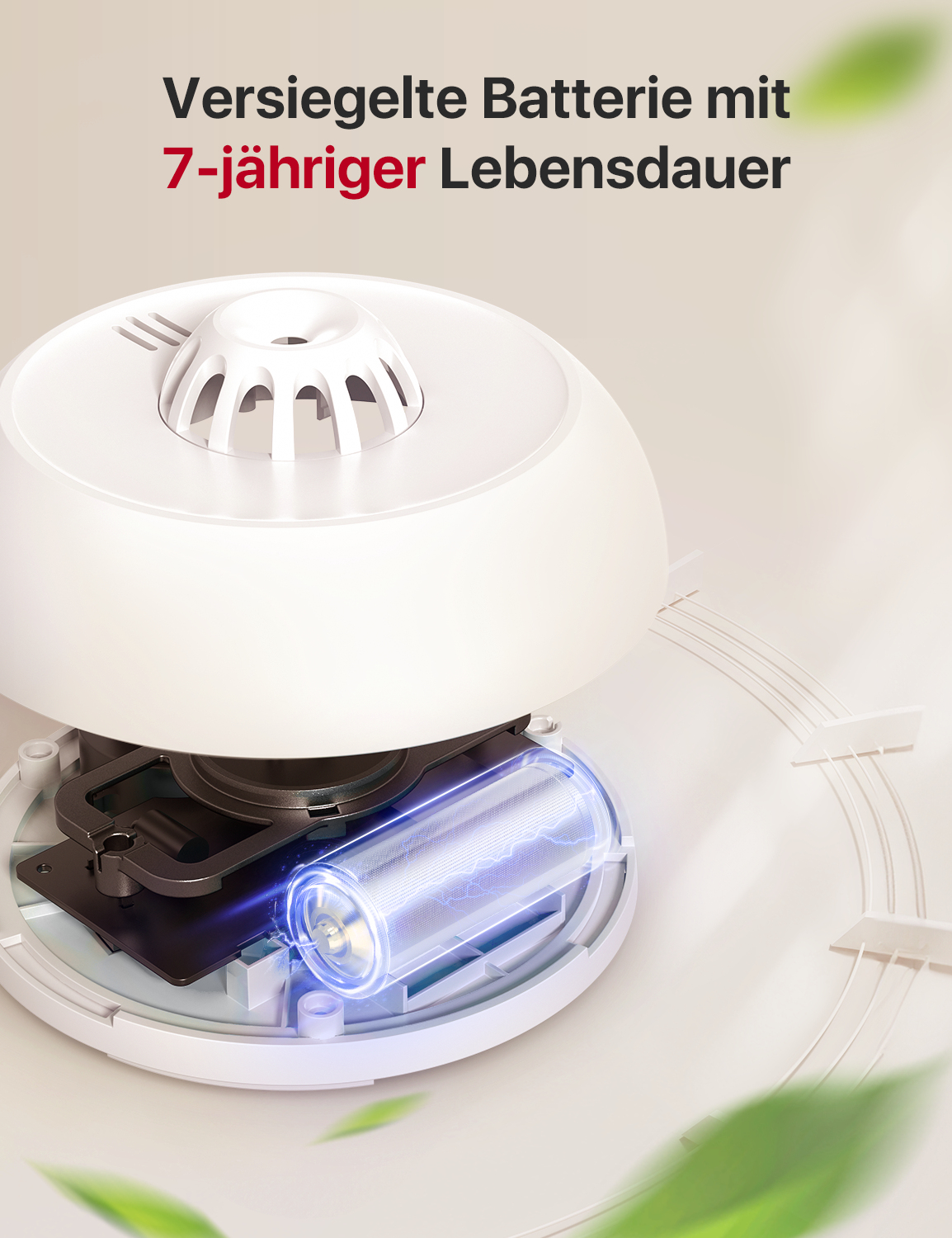 X-Sense Hitzemelder XH02-M Kabellos Vernetzt 500 m 85 dB Lithium Weiß