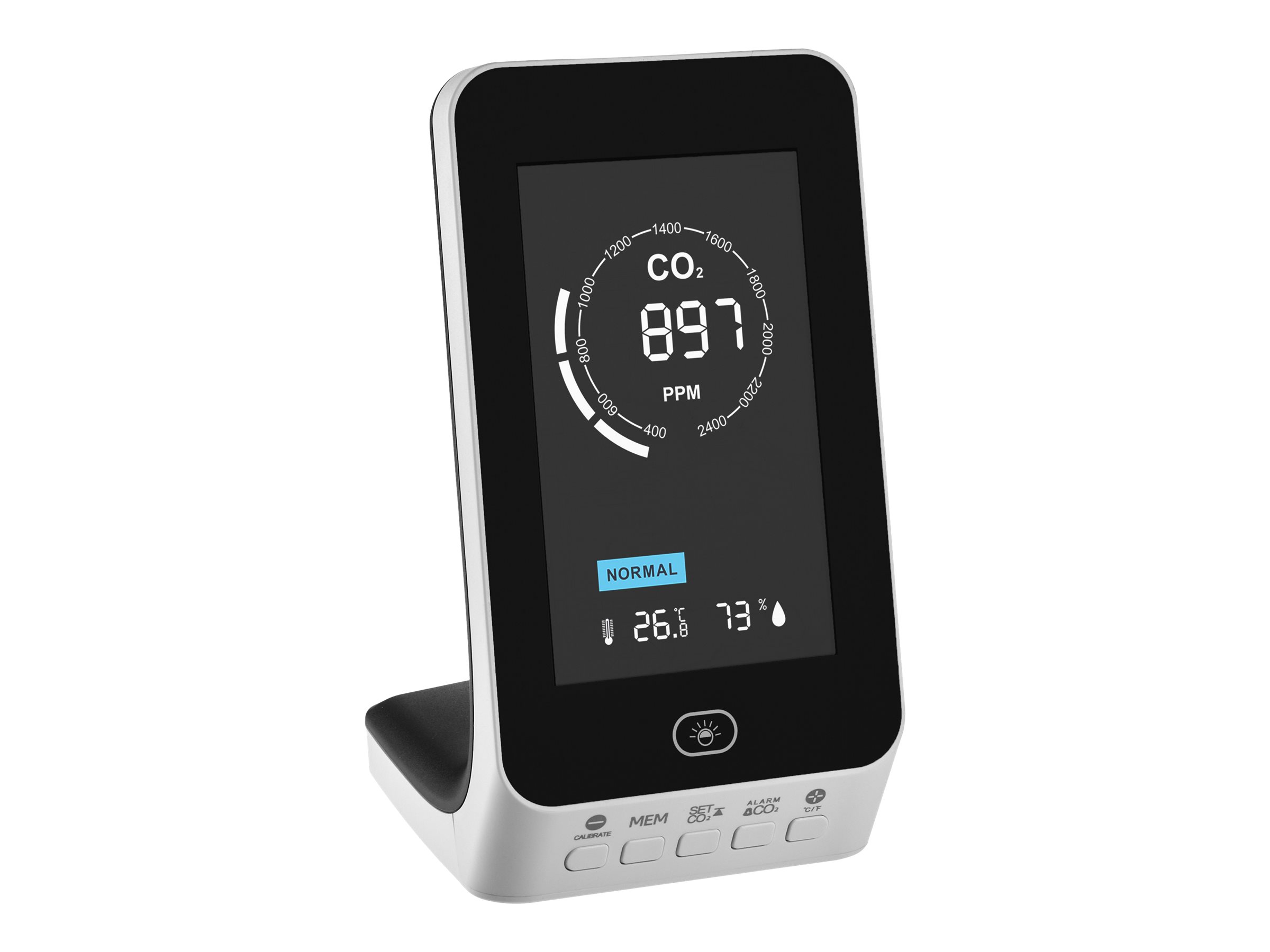 TFA AIRCO2NTROL UP Thermo-Hygro-CO2-Messgerät weiß