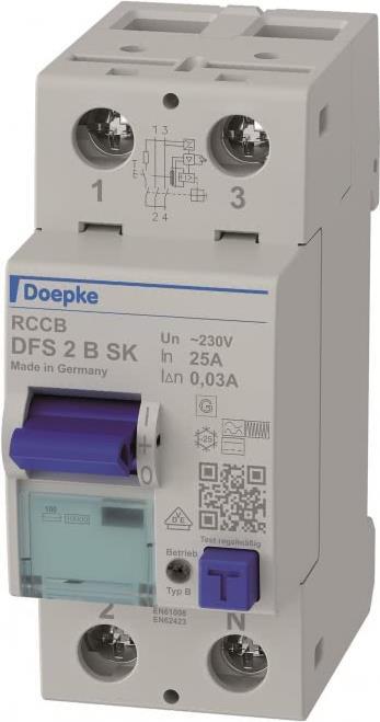 Doepke Fehlerstromschutzschalter DFS2 025-2/0,03-B SK (09124598)