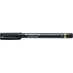 STAEDTLER Spezialstift Lumocolor Permanent Spezial M, schwarz 319 M-9 Strichbreite 1 mm Schwarz (319 M-9)
