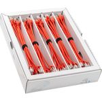 SLIM KAT6A 10 Gigabit Lightpatchkabel, 0,15m, U/FTP, Ø 3,8mm, rot, 50-Pack KAT6A LIGHT geschirmt (SLIM-LS-K6A 0.15 RD 50)