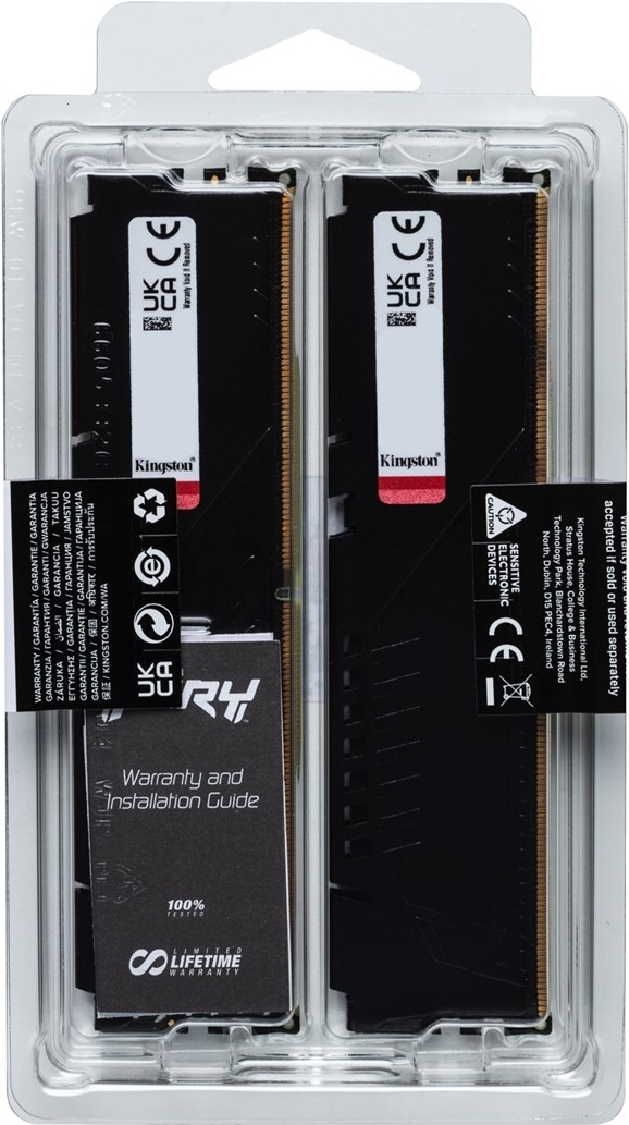 Kingston FURY Beast KF556C40BBK4-128 128 GB Kit (4 x 32 GB) DDR5 5600 MT/s CL40 Schwarz