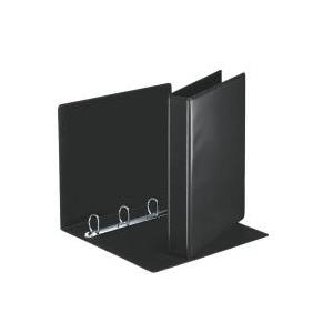 Esselte Präsentations-Ringbuch Essentails, A4, schwarz 4 D-Ring-Mechanik, Rückenbreite: 50 mm, Ringdurchmesser: (49717)