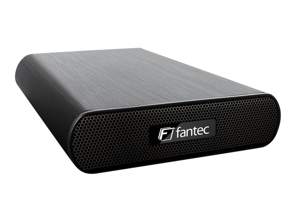 Fantec DB-AluAir U2e HDD-Gehäuse 3.5" eSATA USB 2.0 Schwarz