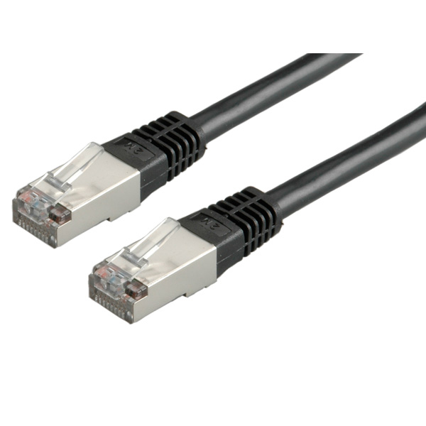 ROLINE 21.15.0185 FTP-Patchkabel Cat5e F/UTP 0,5 m Schwarz
