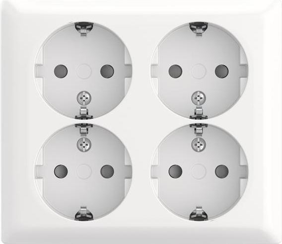 BUSCH JAEGER SCHUKO Steckdose 4f AP Safety 404 EAB-524 (2TKA00005535)