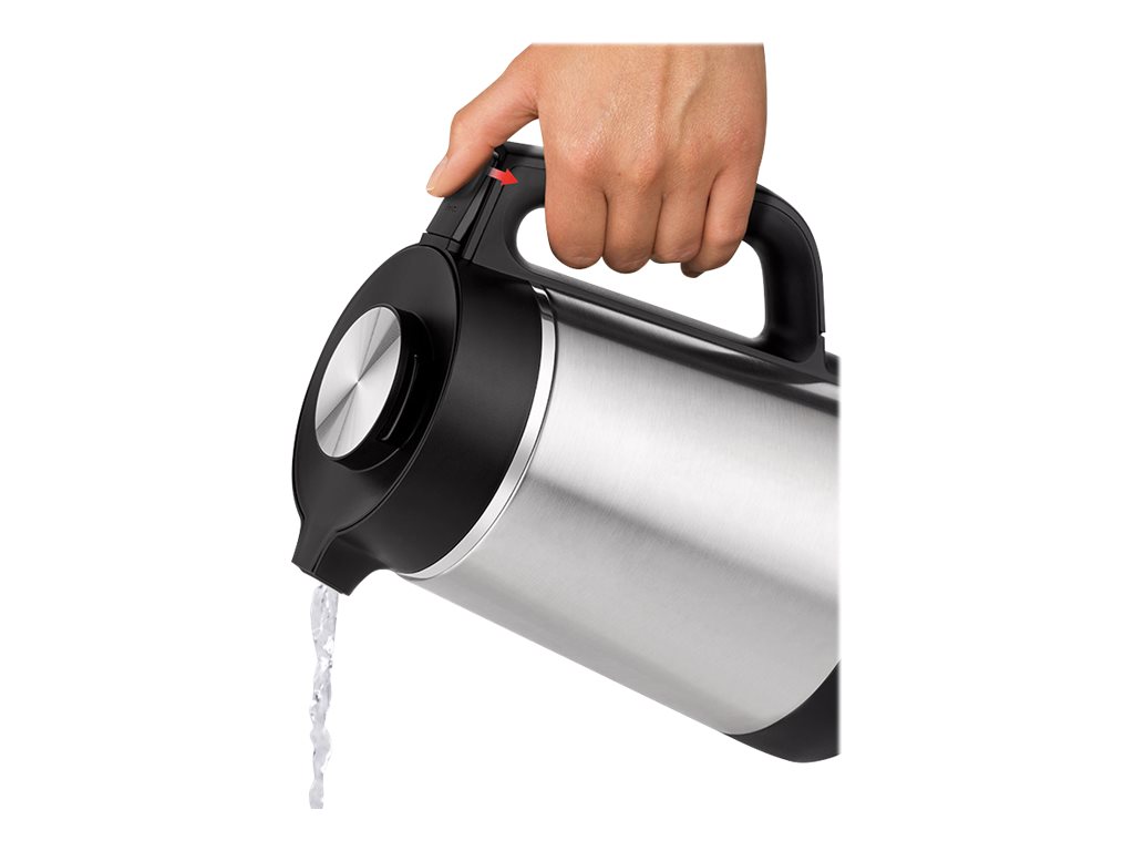 UNOLD BLITZKOCHER Thermo 18715 Wasserkocher 1,5 l Edelstahl/Schwarz