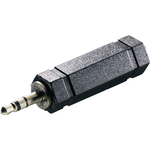 SpeaKa Professional Klinke Audio Adapter [1x Klinkenstecker 3.5 mm - 1x Klinkenbuchse 6.35 mm] Schwarz (SP-7869824)