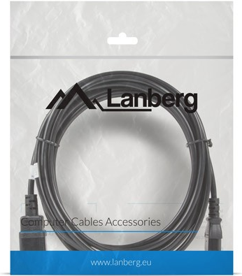 Lanberg CA-C13E-11CC-0050-BK Stromkabel Schwarz 5 m C13-Koppler C14-Koppler (CA-C13E-11CC-0050-BK)