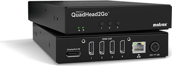 Matrox QuadHead2Go Multi-Monitor Controller Appliance / Q2G-DP4K (Q2G-DP4K)