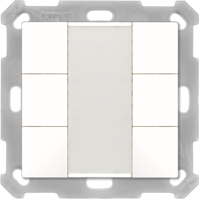 MDT technologies Taster 55 6-fach, Reinweiß glänzend BE-TA5506.G2 (BE-TA5506.G2)