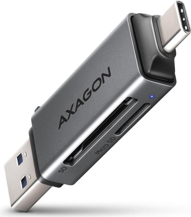 AXAGON CRE-DAC External USB 3.2 Gen1 Type-C+Type-A 2-slot SD/microSD (CRE-DAC)