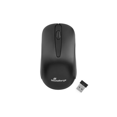 MediaRange MROS209 Kabellose Maus Optisch 1200 DPI 3 Tasten Schwarz