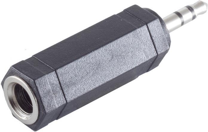 shiverpeaks BASIC-S Audioadapter 3,5 mm Klinkenstecker stereo - 6,3 mm Klinkenkupplung stereo, im Polybeutel mit (BS57050)