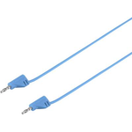 VOLTCRAFT Hochflexible Messleitung [Lamellenstecker 2 mm - Lamellenstecker 2 mm] 0.9 m Blue MSB-200 2.2 A (VC-8557650)