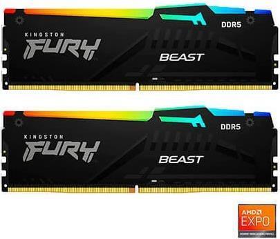 Kingston Technology FURY Beast RGB Speichermodul 16 GB 2 x 8 GB DDR5 5600 MHz (KF556C36BBEAK2-16) (B-Ware)