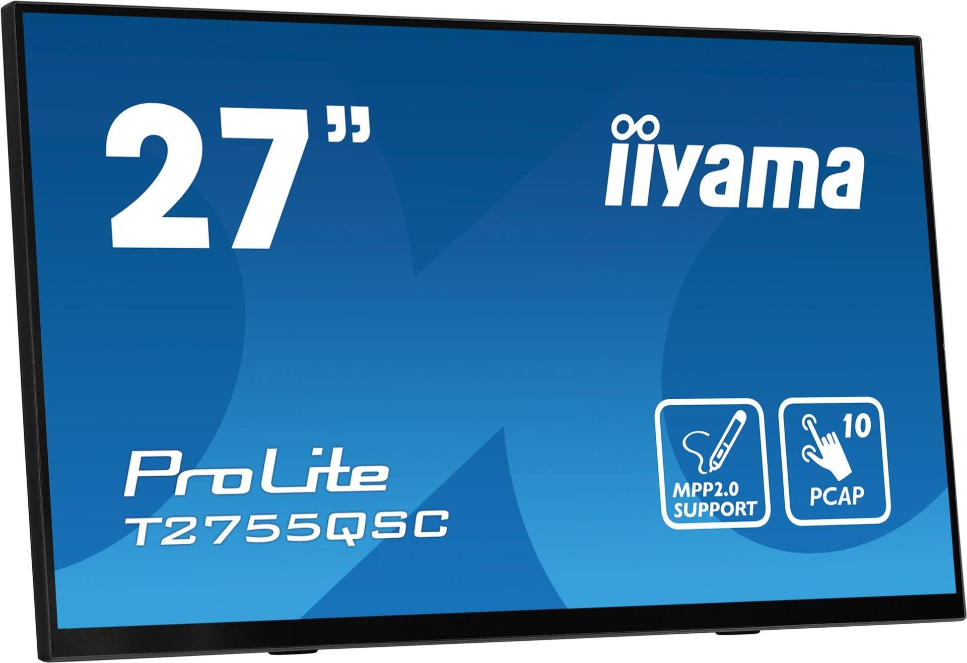 iiyama ProLite T2755QSC-B1 27" Touchmonitor IPS 2560 x 1440 Mattschwarz
