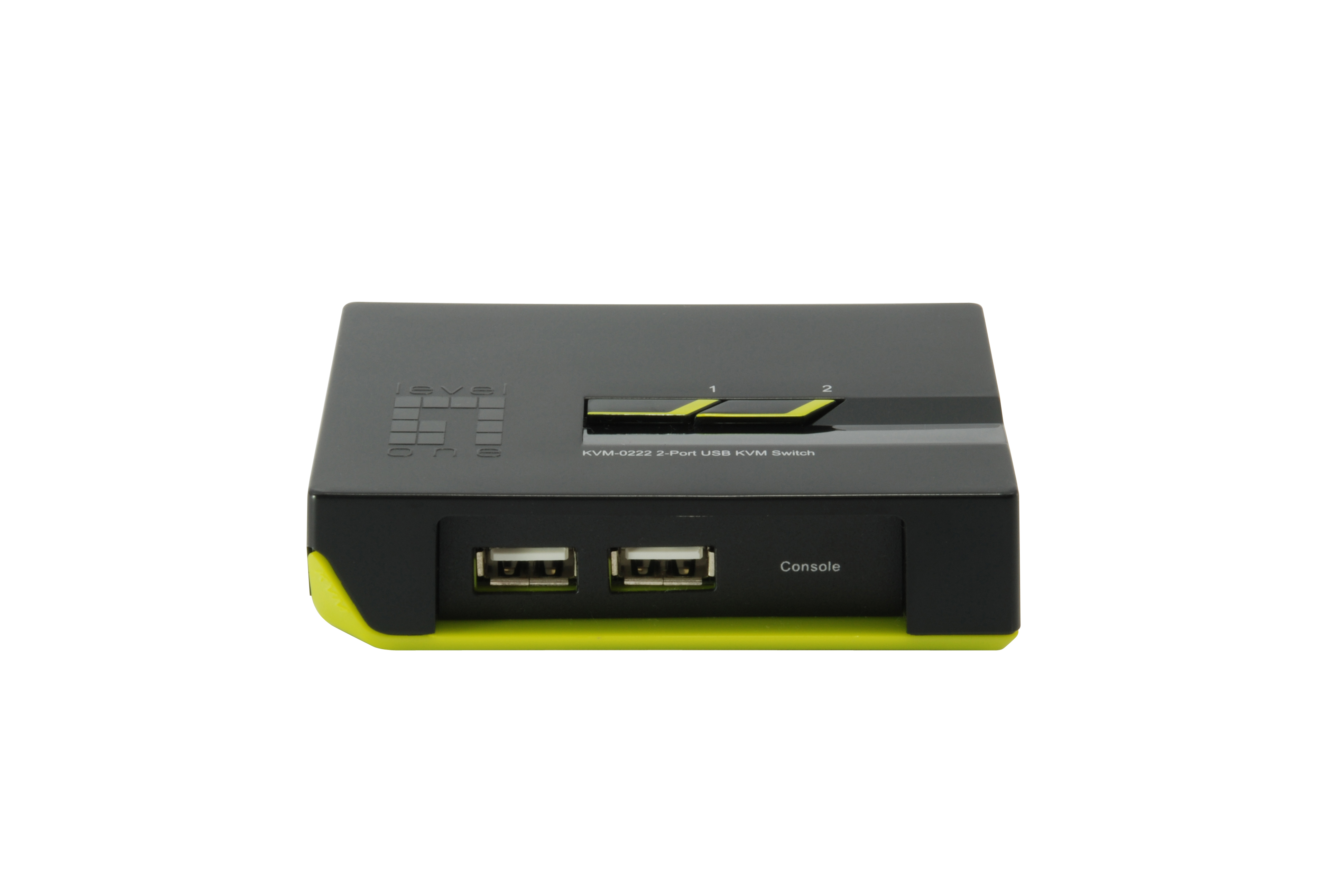 LevelOne ViewCon KVM-0222 KVM-Switch 2 Ports Schwarz, Grün