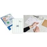 rillprint Universal-Etiketten, 52,5 x 21,2 mm, weiß selbstklebend, für Inkjet-, Laser-, Farblaserdrucker & - 1 Stück (R89130)