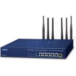 PLANET 5G NR Cellular + Wi-Fi 6 WLAN-Router Gigabit Ethernet Dual-Band (2,4 GHz/5 GHz) Blau (VR-300FW-NR)