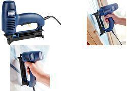 Rapid Elektro-Tacker PRO R553, blau, im Karton verarbeitet Feindrahtklammern Typ53 und Nägel Typ 8, - 1 Stück (10642901)