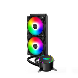 PCCOOLER GI-CL240VC RGB AIO Wasserkühlung 12 cm 1600 RPM Schwarz