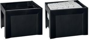HAN Hängeregistratur-Korb KARAT KARMA, schwarz aus 80-100% Recyclingmaterial, standfest, mit Tragegriffen, - 1 Stück (19058-13)