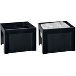 HAN Hängeregistratur-Korb KARAT KARMA, schwarz aus 80-100% Recyclingmaterial, standfest, mit Tragegriffen, - 1 Stück (19058-13)