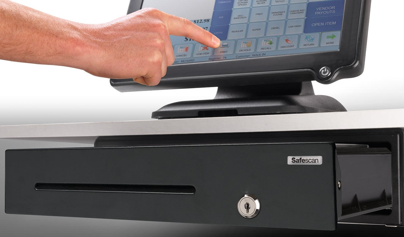 Safescan LD-4141 Elektronische Kassenlade 24V Schwarz