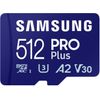 Samsung PRO Plus MB-MD512SA - Flash-Speicherkarte (microSDXC-an-SD-Adapter inbegriffen) - 512GB - A2 / Video Class V30 / UHS-I U3 - microSDXC UHS-I - Blau (MB-MD512SA/EU)
