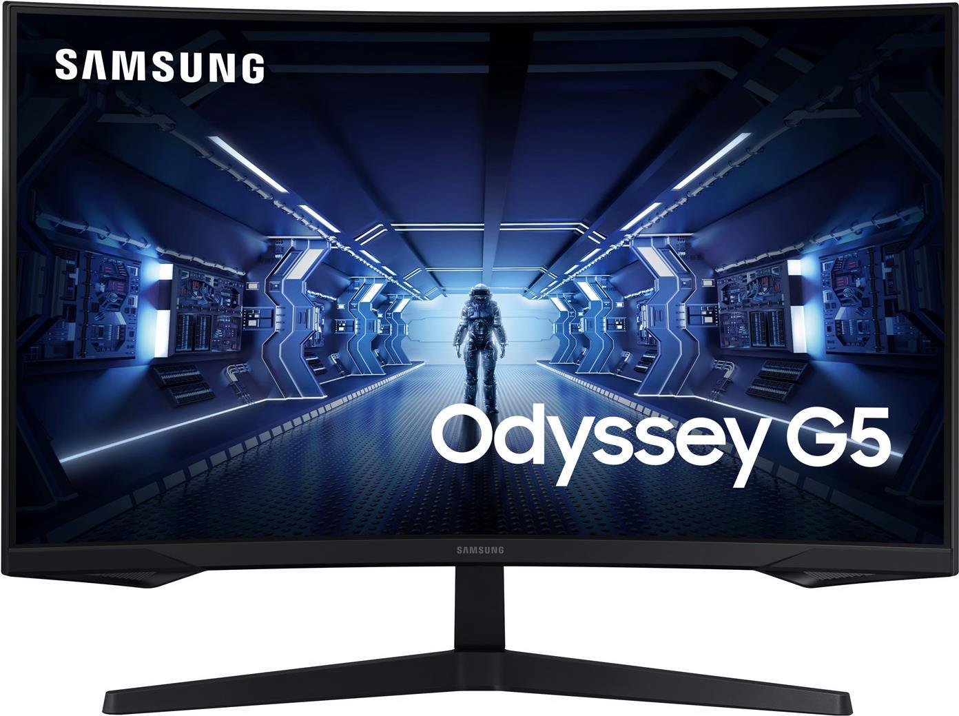 Samsung Odyssey C27G55TQBU 68,6 cm (27" ) 2560 x 1440 Pixel Wide Quad HD LED Schwarz [Energieklasse F] (LC27G55TQBUXEN)