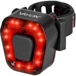 Vayox VA0048 2in1 Fahrrad-Scooter-LED-Blinklicht mit Rahmenbefestigung, IPX4, sichtbar 200 Meter, Schwarz (VA0048)