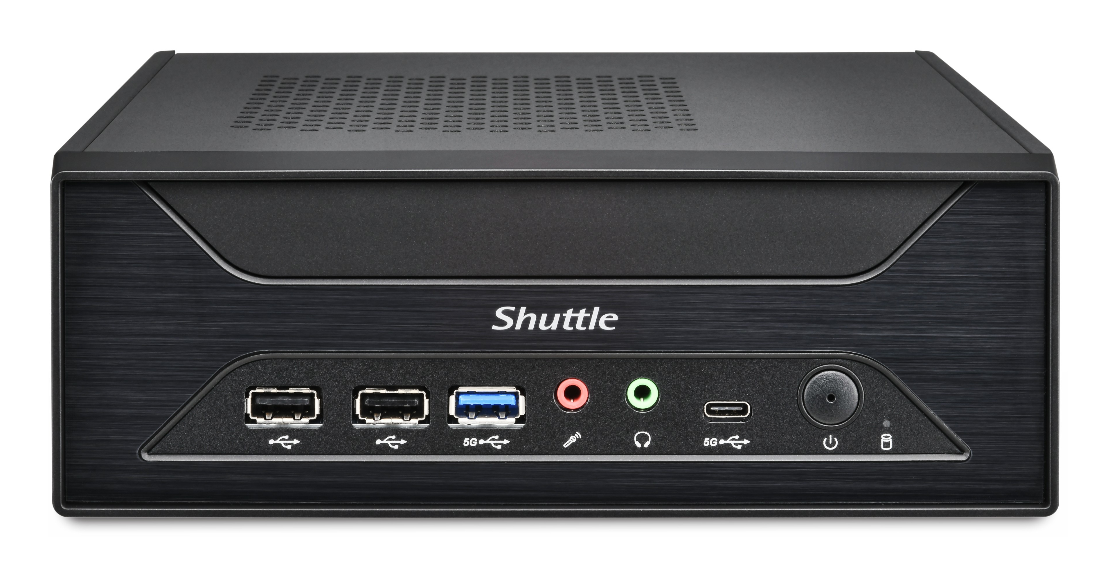 Shuttle XPC slim XH810 Barebone Intel H810 LGA 1851 DDR5 bis 96 GB 3,5L Schwarz