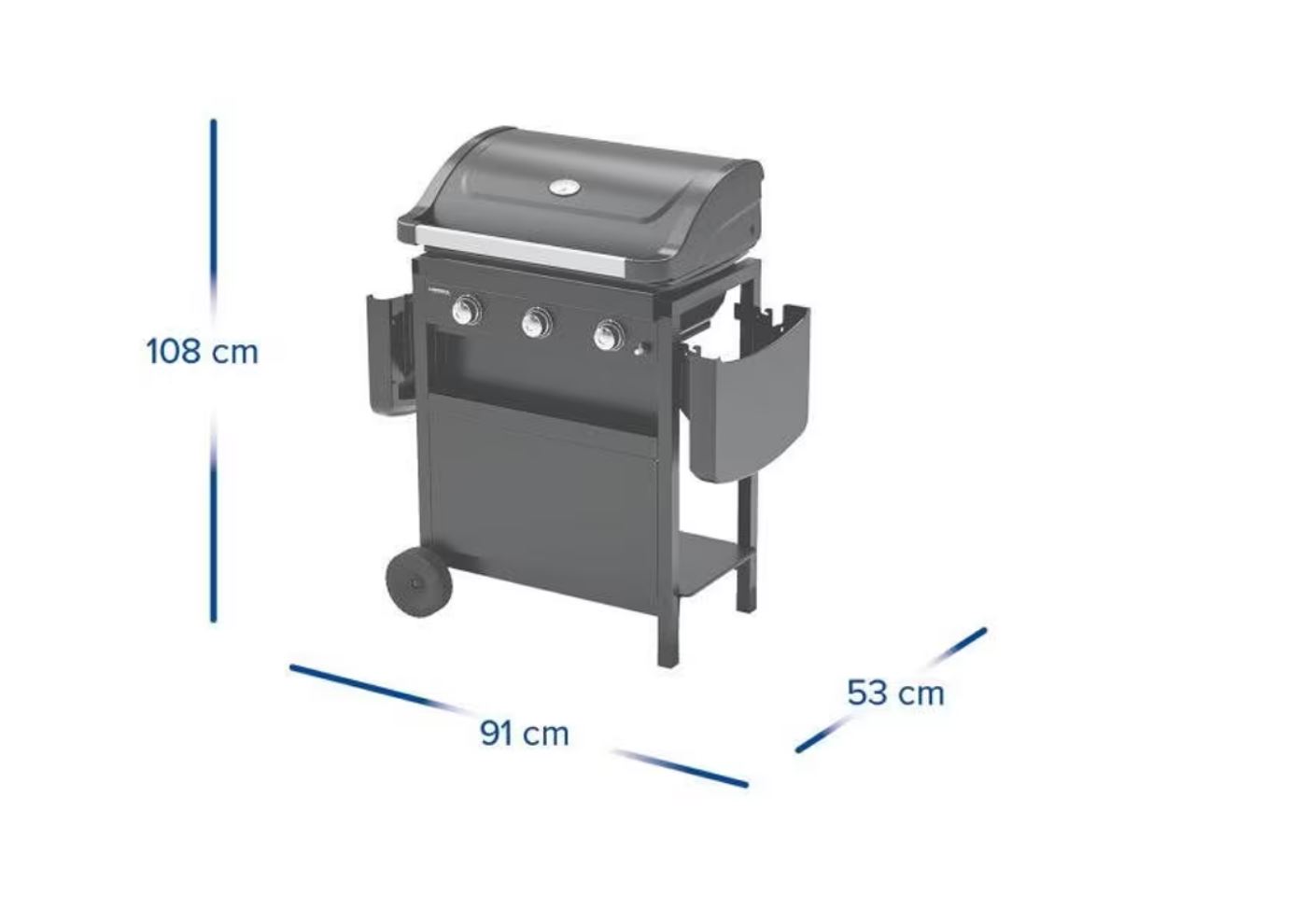 Campingaz Compact 3 L Gasgrill 7500 W Schwarz